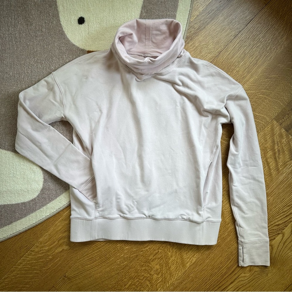 LULULEMON ATHLETICA Go Forward Pullover size 6 pale ballet pink